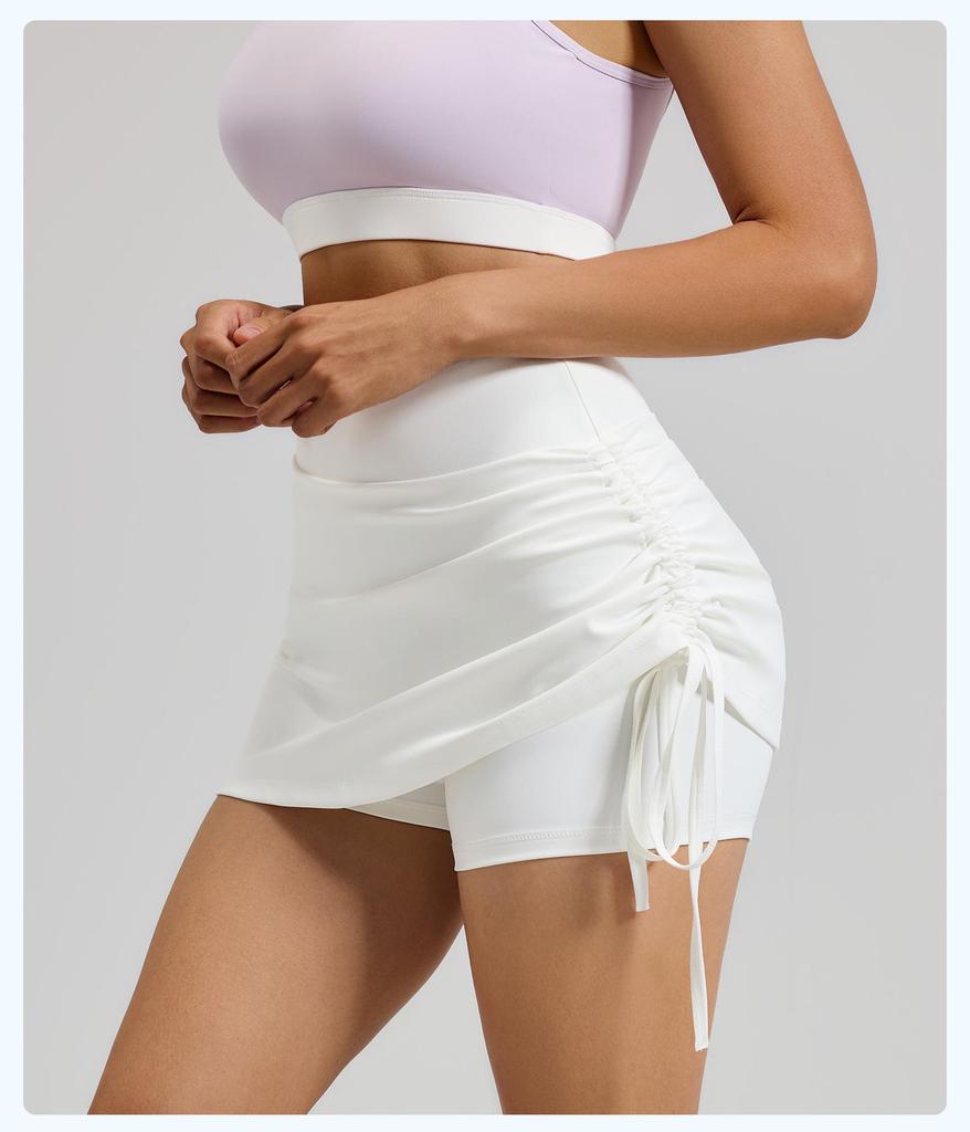 Women's Spring-Summer Sports Suit: Two-Piece Vest, Skirt, Pants Set for Running, Fitness, and Yoga