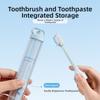Distributeur de dentifrice 3-en-1 Boîte de rangement pliable pour tube de dentifrice pour le camping en plein air et les voyages