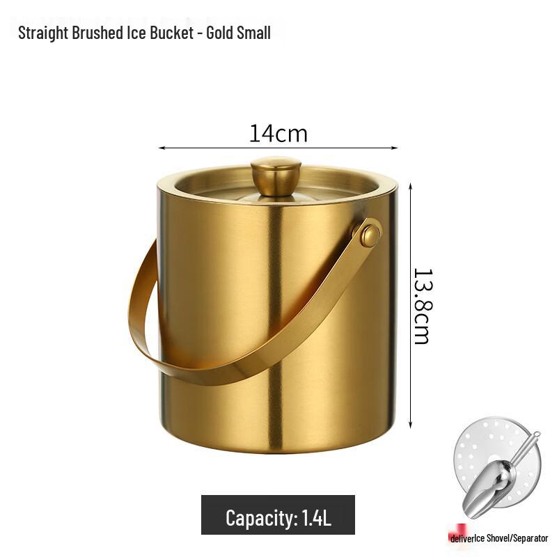 Hanyou Stainless Steel Insulated Ice Bucket