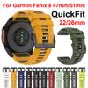 Sport 22mm 26mm Quickfit Armband für Garmin Fenix 8 47mm 51mm Original Silikonband für Fenix 7 7X 6 6X Pro 5X 5Plus 965 Armband