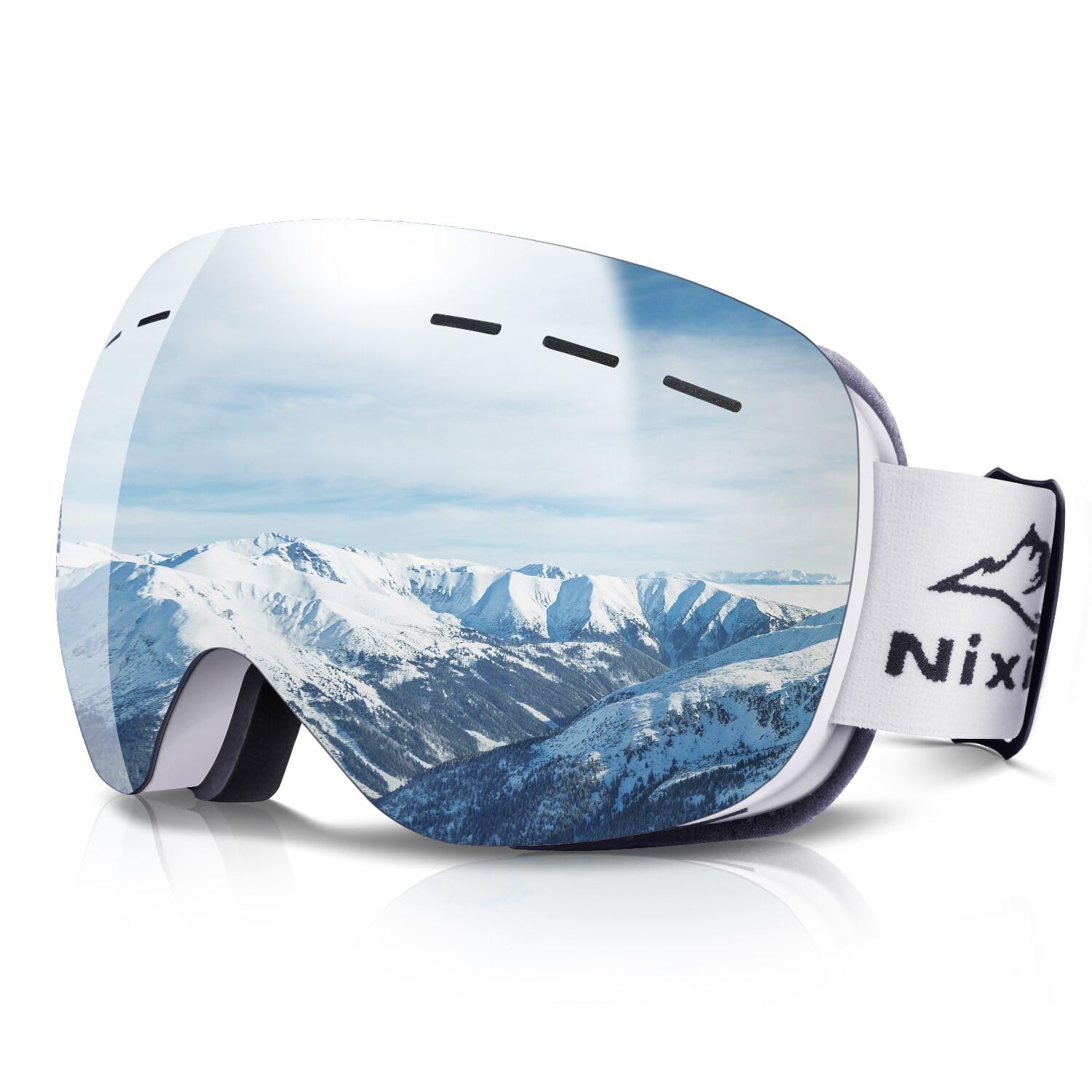 

Rovolt Ski Baseball UV Glasses UV and Goggles, 180° Wide-Vision Lens, Protection, Anti-Slip Strap, Compatible, 100% Protection, Unisex,