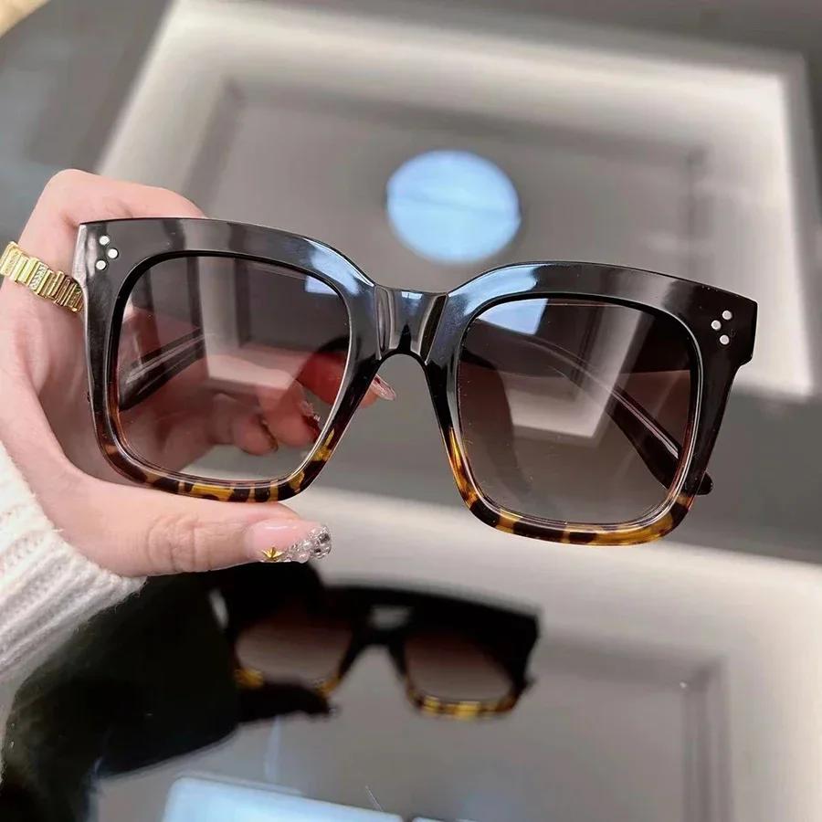 Odolné Vysoce Kvalitní Stylové Čtvercové Sluneční Brýle Dámské Pánské Klasické Retro Módní Brýle Ležérní Oculos Ženské Pánské