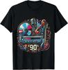 Oversized Tshirt Retro Rhythms Cotton T Shirt 90s Music Men Clothing Unisex Tops Tees Summer Hip Hop Streetwear Fitness T Shirt