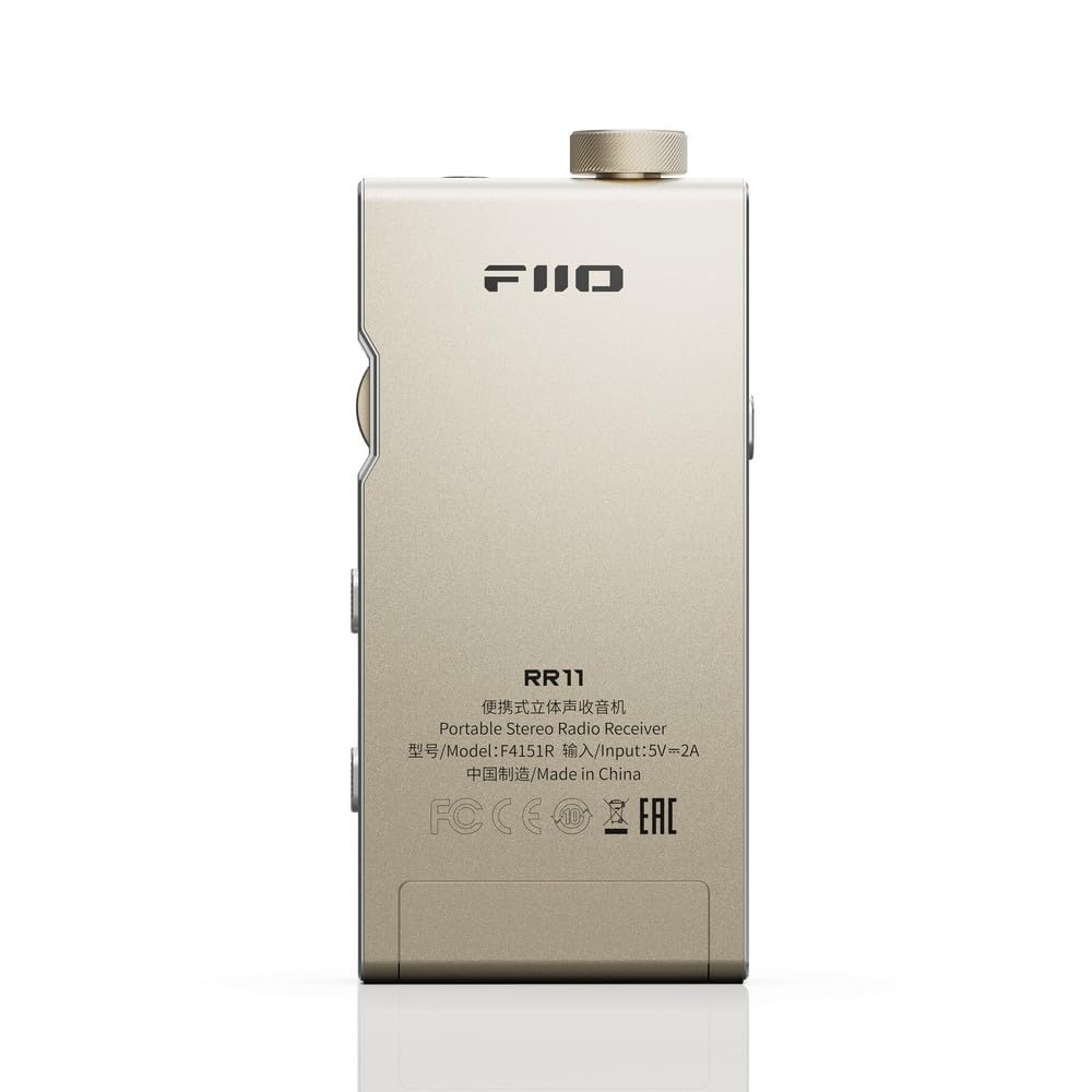 FIIO RR11 FIO-RR11 [Livrat de la un Retailer Japonez Autorizat, Număr de Serie Inclus] Amplificator Radio FM Portabil (Aur)
