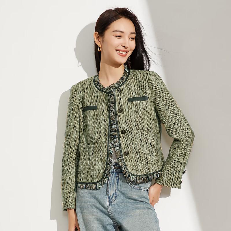 

Shetu Women s Elegant Long Sleeve Short Jacket L