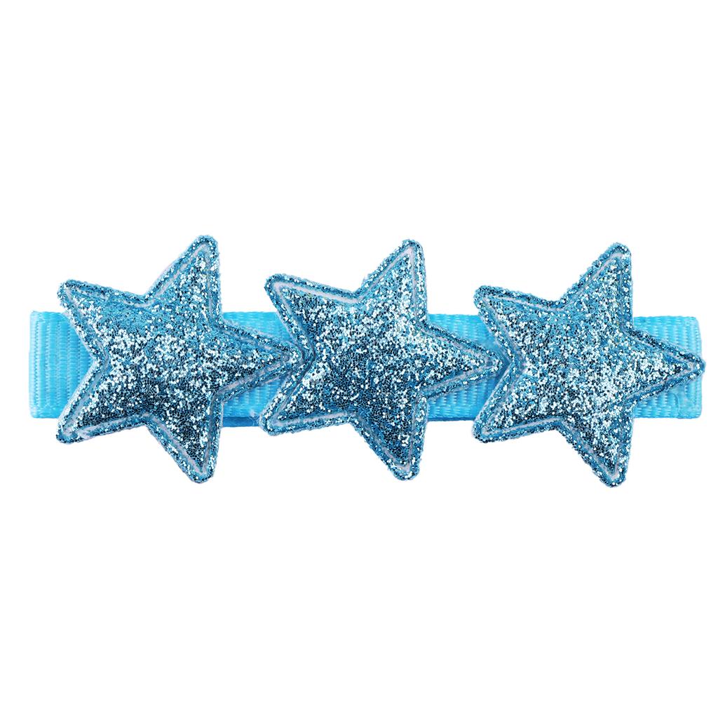 Glitter Star Hair Clips for Girls Sparkly Rainbow Clips Kids Hairpins Star Shaped Hair Barrettes Headwear Hair Accessories