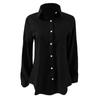 Fashion Women's Button Long Sleeve Lapel Pocket Top Shirt Blouses