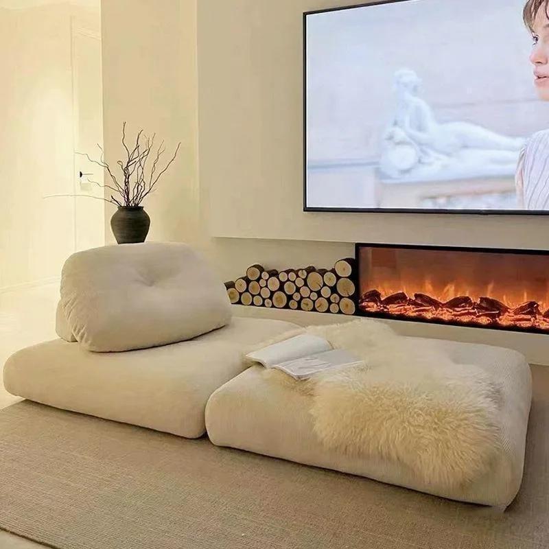 Nordic Modern Single Sofa Small-sized Dual-use Tatami for Living Room Bedroom Leisure Chairs Comfortable Furniture 60x60x40cm