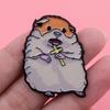 Decorative Hamster Brooch Enameled Pin Accessory for Animal Lovers Portable for Parties Supplies Weddings and Festivals