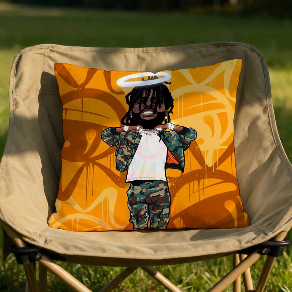 Rapper CChief KKeef Cushion Cover Soft Reversible Durable Pillow Cover MultiScene Use for Home Car Daily Comfort