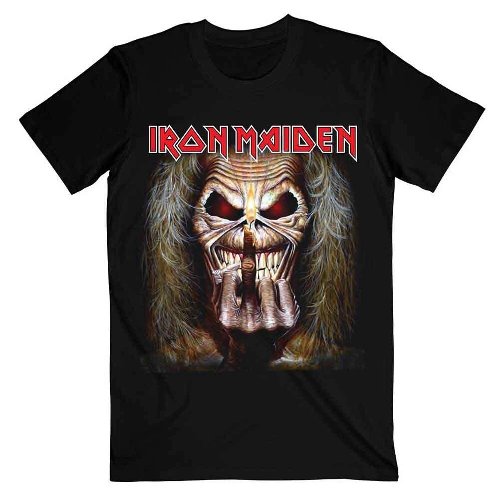Iron Maiden  Eddie Candle Finger  T shirt - NEW L