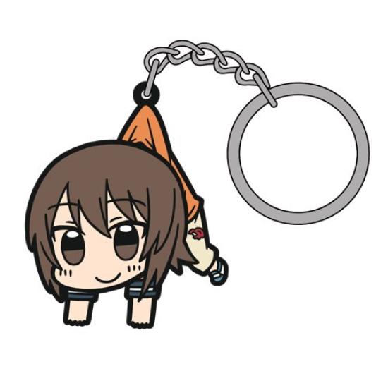 Cospa Girls Panzer the Movie Nishizumi Maho Pinching Rubber Keychain Childhood Made of Soft PVC Rubber & Ver.