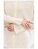 3D Interwoven Wool Jacquard Ruffle Flare Sleeve Knit Top