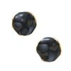French INS Niche High-End Irregular Round Color Glaze Earrings for Women - Stainless Steel Studs