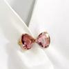 Stylish Crystals Bowknot Pin Comfortable Alloy Accessory With Fasteners for Formal Wear