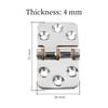 1pcs Folding Casting Friction Hinges 316 Stainless Steel Mirror Polished Hatch Hinge High Resistance Hover 25 Degrees
