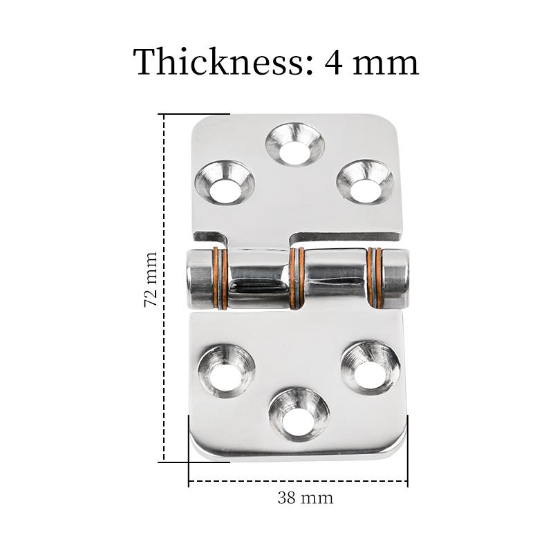 

NEW Friction Hinges 316 Stainless Steel Folding Casting Friction Hinges Marine Hardware Hover 25 degrees Boat Accessories 73x38MM