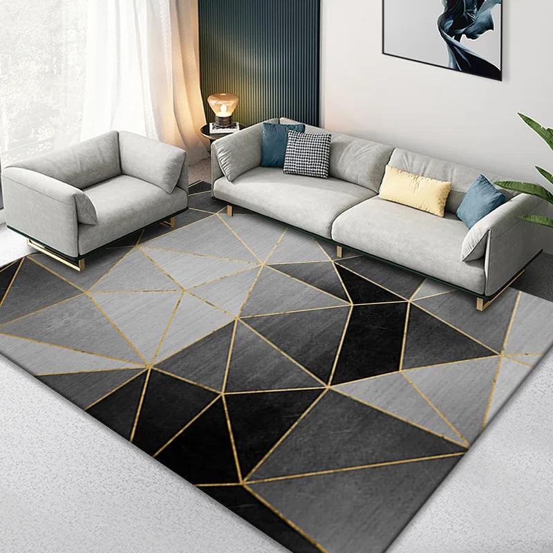Geometria Marmorizzata Nordica Decorazione Stanza Adolescenti Tappeti per Soggiorno Tappeto Camera da Letto Tappeti da Area Antiscivolo Tappetini Lavabili in Casa