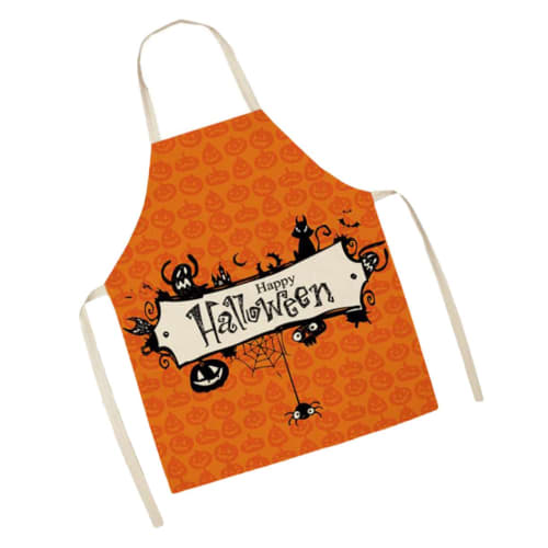 

Lurrose 1 PC Halloween Apron, Baking Apron, Sleeveless Apron, Halloween Theme Apron, Spider Print Apron, Halloween Theme Apron, Creative