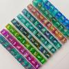 Sechsseitige Würfel mit runden Ecken, Großpackung mit 6 Stück, sortierte Farben, 16 mm D6 Acrylwürfel mit großer Zahl für Kinder
