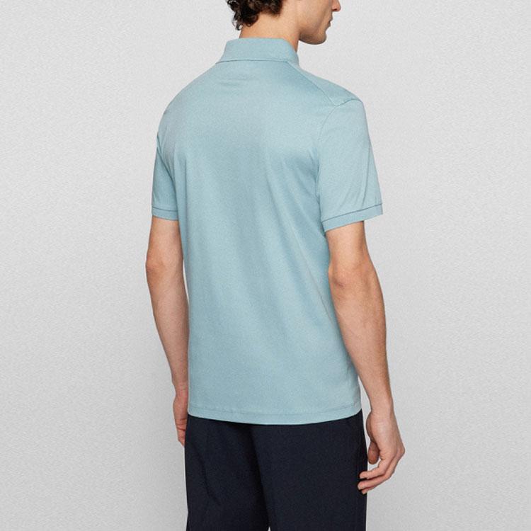 HUGO BOSS SS22 Polo Shirt Men's Blue Green 50468490-440