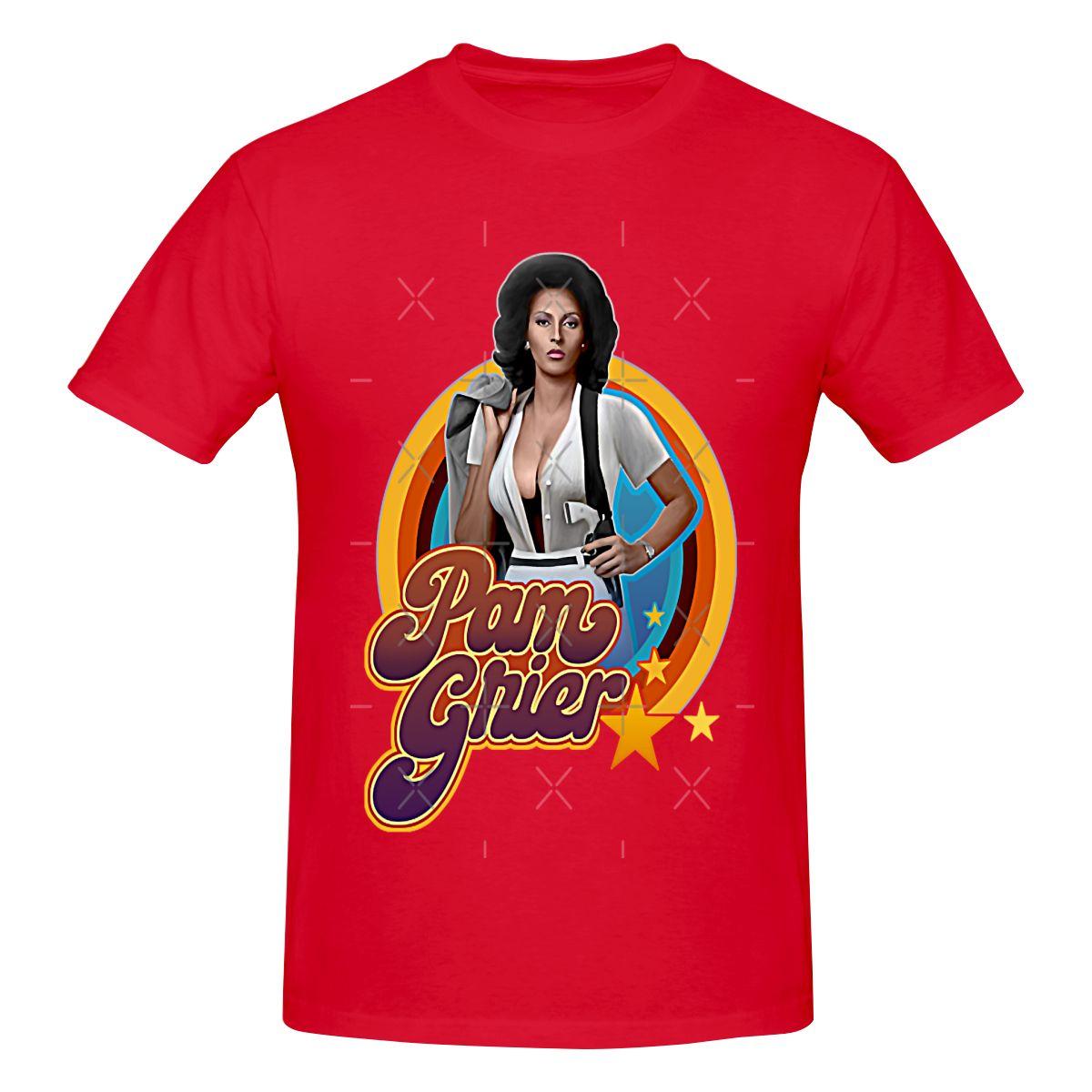 

Funny Music Vintage Pam Grier 70S Gifts Music Fan Unisexs Tshirt Printed Tops are loose and slim fit Womens Tshirts S
