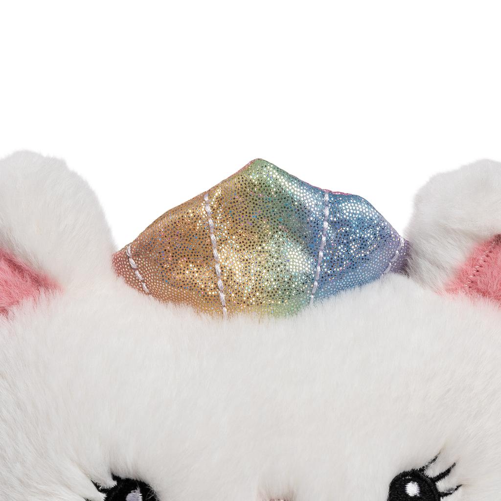 [toytron] FAO Schwarz Sparkling Rainbow Singing Meow-maid Plush Toy 30cm