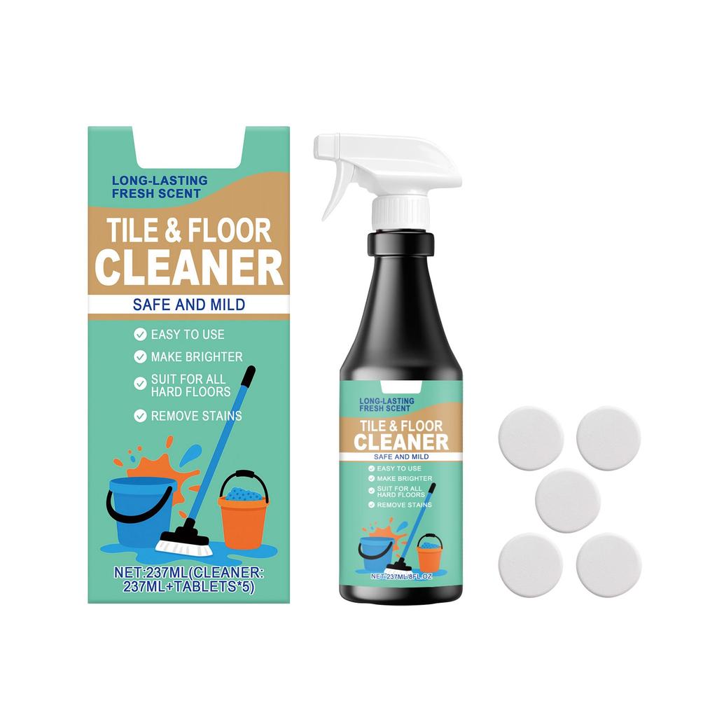 Floor Cleaning Liquid,Floor Stain Remover,Household Cleaner Is Applicable To Various Materials Such As Ceramic Tiles And Wooden Floors,237ml