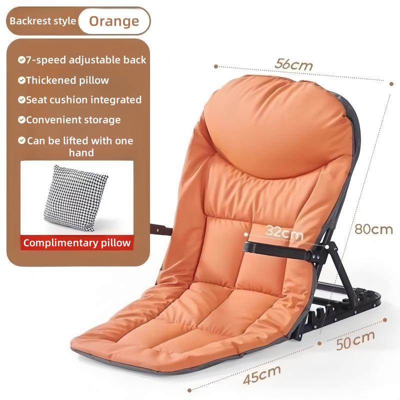 Back Chair On The Bed Foldable Recliner Tatami Seat With Armrests Student Dormitory Couch Outdoor Folding Chair With Free Pillow