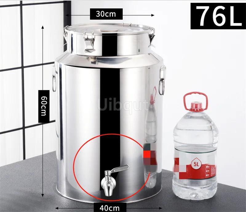 Tank Edible Oil Tank Peanut Milk tea Wine Sealed Tank Brewing Fermentation Stainless Steel Sealed Barrel with Faucet ransport