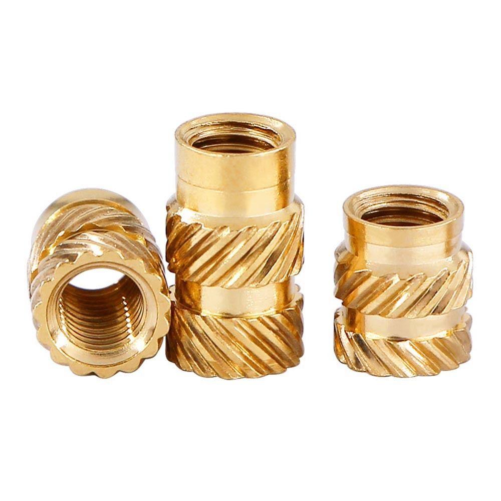 50Pcs Double Twill Embedment Nuts Knurled Thread 3D Printer Accossory New Brass Insert Nut