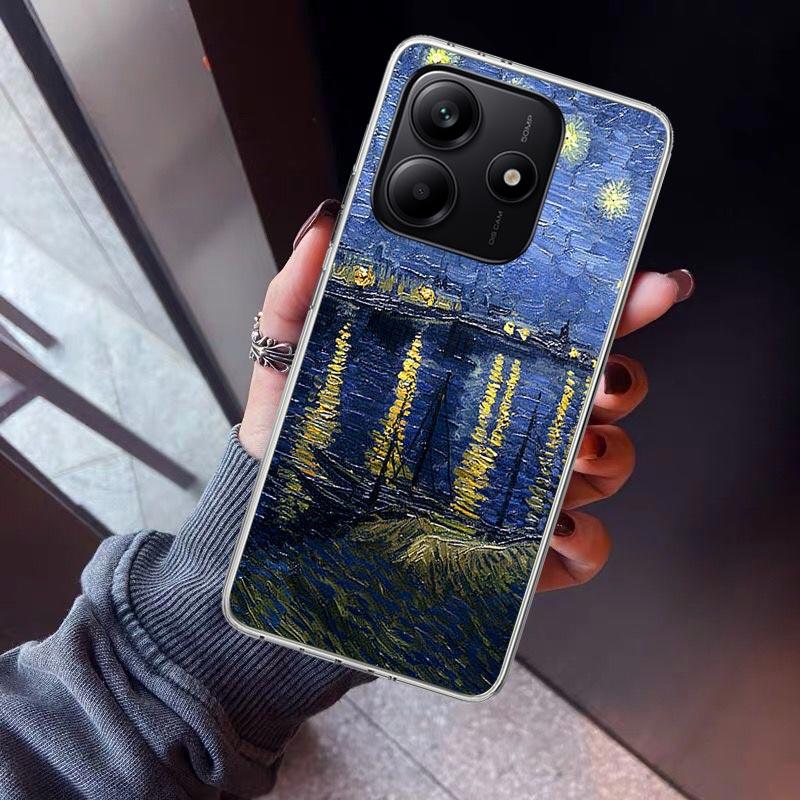 

Claude Monet Garden Lotus Bridge Phone Case For Xiaomi Redmi Note 15 14 14S 13 12S 12 Pro Plus 11S 11 10S 10 4G Cover 11E 11T 5G Note 15 Pro Plus