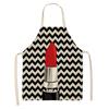 Fashion Makeup Apron  Lipstick Nail Polish Print, Kitchen Cooking Bib, Multiple Sizes Available