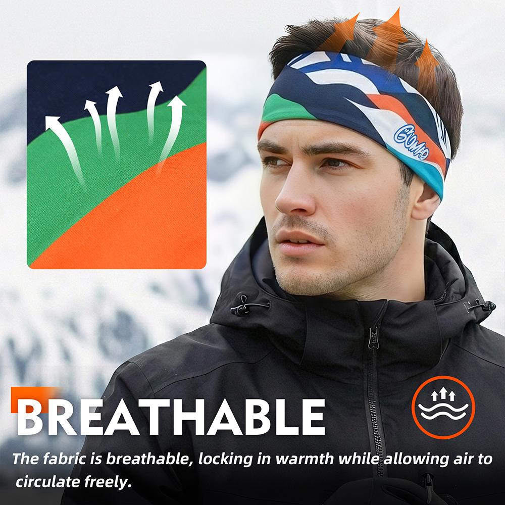 Winter Sports Headbands Warm Sweatband Outdoor Running Yoga Gym Fitness Jogging Skiing Elastic Headwear Sweat Absorption Bandana