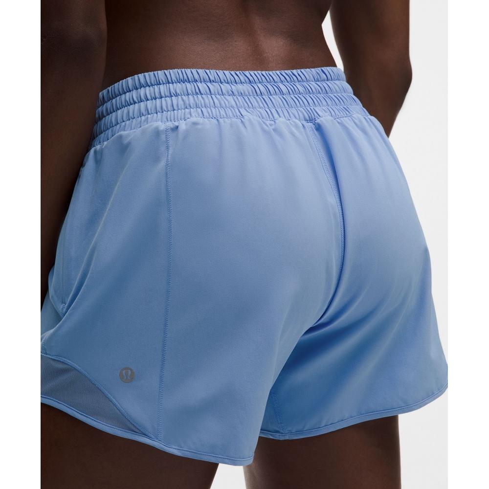 Lululemon Hotty Hot High Rise Lined Short 4  Sinatra Blue