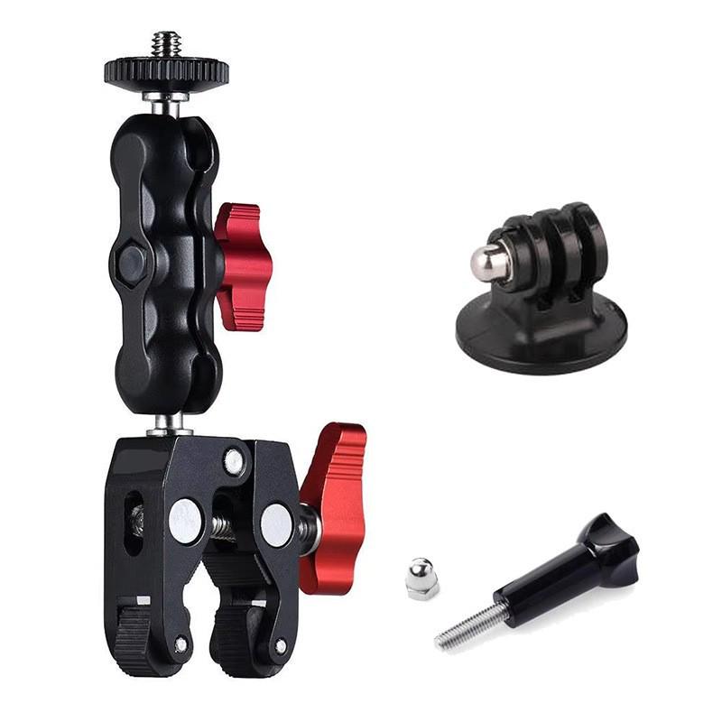 GoPro Action Camera Mount: Strong Clamp with 6/9cm Extension Arm for Bicycles and Motorcycles