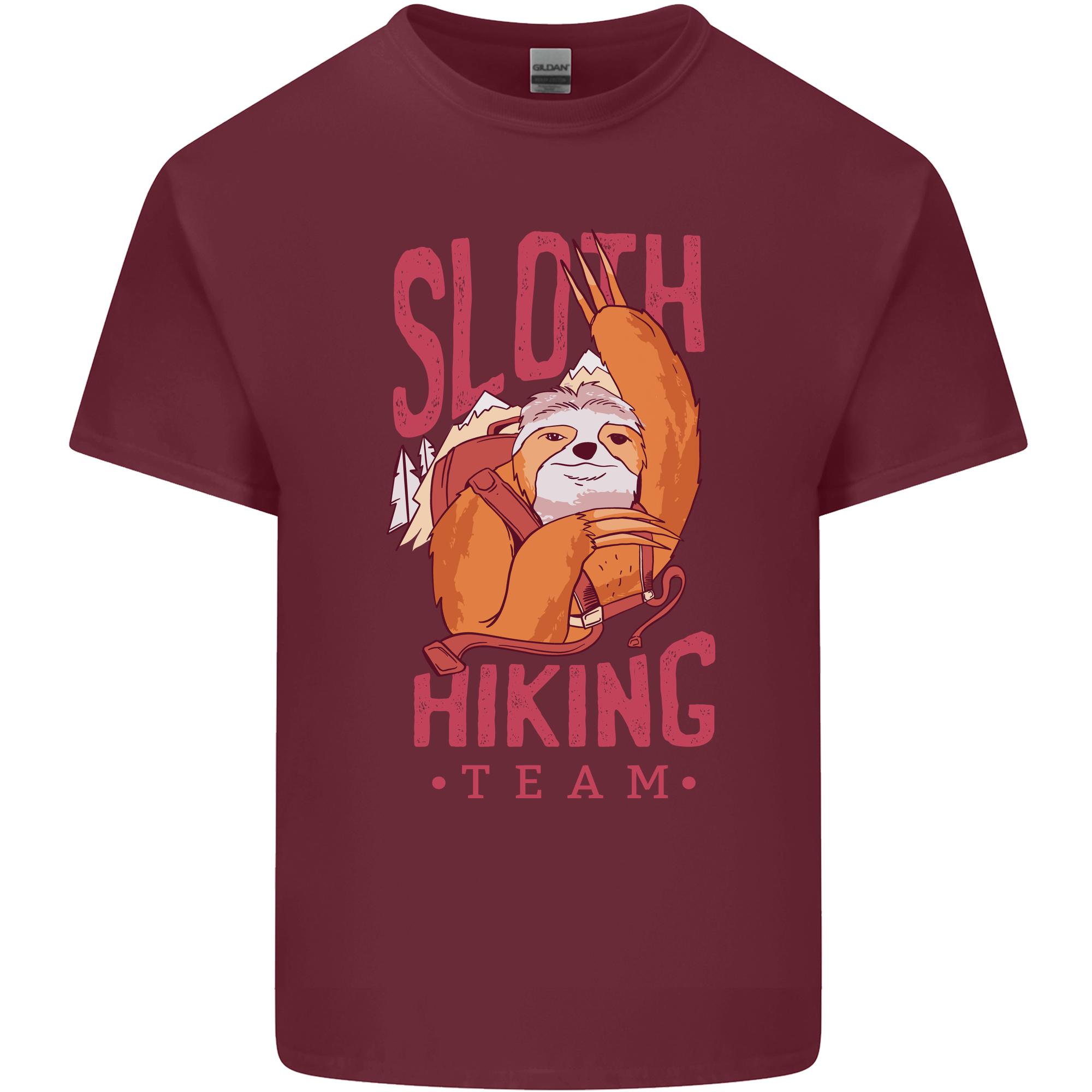 Sloth Hiking Team Trekking Rambling Funny Unisexs Light Cotton TShirt S