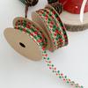 1 Rolle Rot Grün Spitze Besatzband Weihnachtsdekoration Mit Goldenen Akzenten Hohe Qualität Bastelband Für Kränze