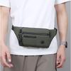 Men’s Waist Bag Large Capacity Crossbody Chest Bag Multi Pocket Nylon Sling Pack Casual Travel Belt Bag