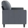 Vidaxl 2-Seater Sofa, Dark Grey, 140 Cm, Upholstered In Velvet