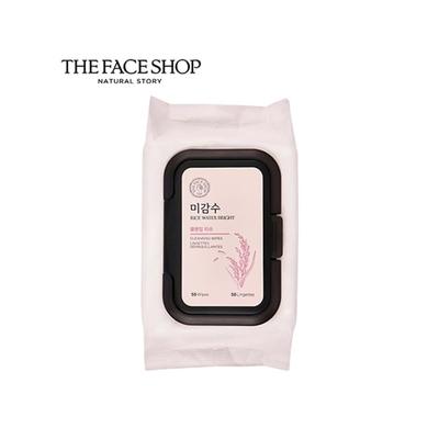 The Face Shop Unscented Bright Cleansing Tissues, 50 Sheets