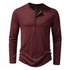 Men S Long Sleeve Stand Collar Polo Shirt Fashion Casual T Shirt