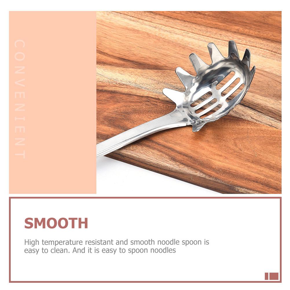 Portable Spaghetti Spoon Noodle Kitchen Gear Stainless Utensils Steel Pasta Server