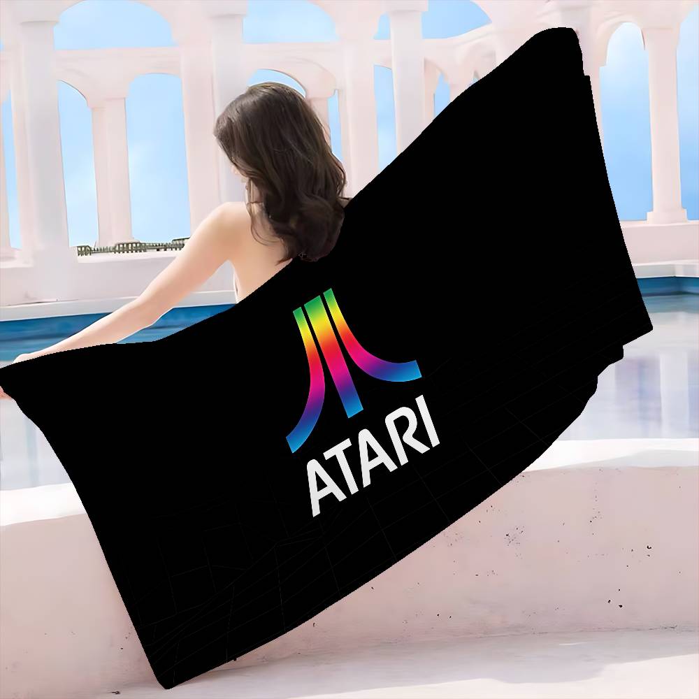 A-Atari Logo Microfiber Beach Towel Absorbent Quick dry Soft Yoga Swimming Resort Mountain Climbing Towel