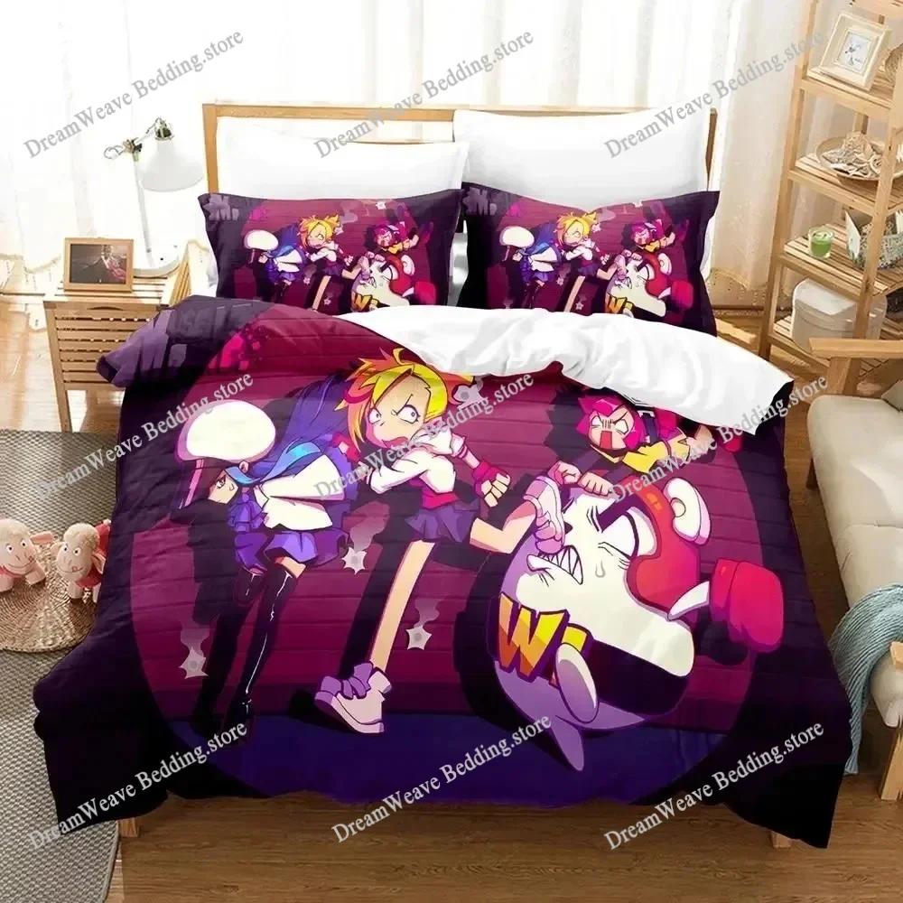 Anime Muse Dash Game Bedding Set Duvet Cover Bed Set Quilt Cover Pillowcase Comforter King Queen Size Boys Adult Bedding Set