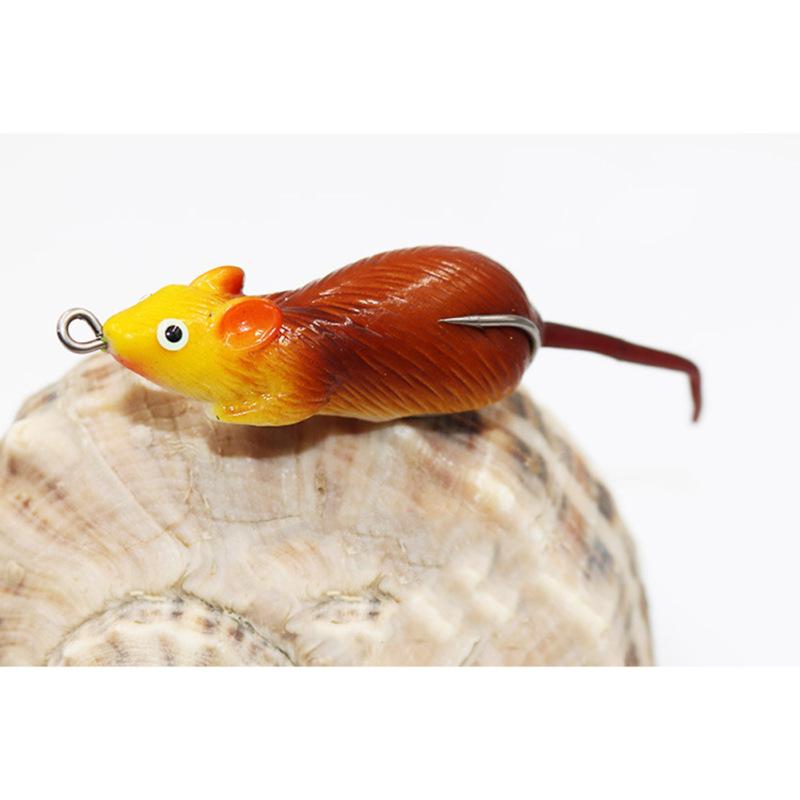 12g/6.5cm High Simulation Lure Fake  Bait Thunder Frog Mouse Bionic Bait Soft Fishing  Bait