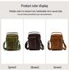 Men's Genuine Leather Crossbody Shoulder Bag - Top Layer Cowhide, Classic Style, High-End Casual Commuter Bag