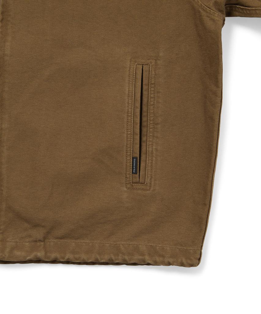 THISISNEVERTHAT Canvas Hooded Jacket Light Brown