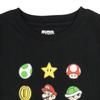 Fine Plus Short Sleeve Super Mario T-Shirt with Icons: Mario, Luigi, Yoshi, and Boo.