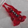 Flaming Fiery Red Fox Shape Brooch Striated Acrylic Jewelry For Lady Women Party Accessories Scarf Hat Bag Corsage Pins